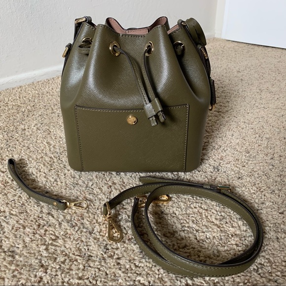 Michael Kors Bags Michael Kors Greenwich Olive Green Bucket Bag